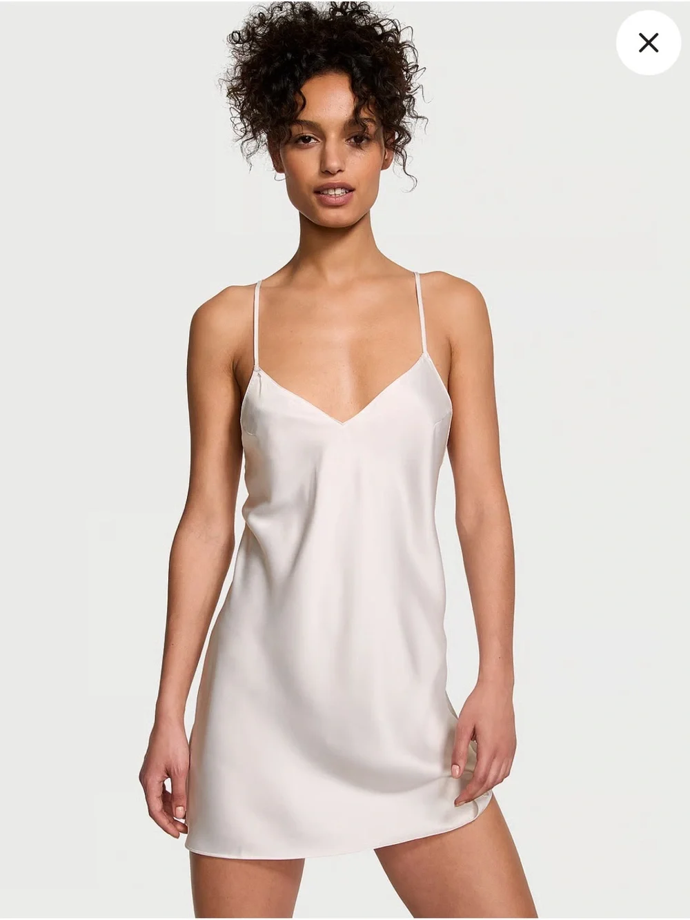 Victoria’s Secret Satin Slip Mini Dress Sage Green V Neck L Y2K